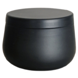 Black Candle Tin |  4 OZ Candle Making Container